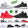 Scarpe da corsa vintage serie Huarache Run Ultra 4.0 uomo donna ventilate resistenti all'usura All White Red Black Outdoor Sports Sneakers professionali