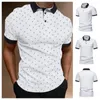 رجال Polos 2023 Summer Polo Tshirt عالية الجودة البرق المطبوعة أزياء الأزياء التنفسية tshirts clothing 230718