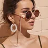 Glasögonkedjor solglasögon maskeringskedjor för kvinnor akryl pärla kristall lanyard glas mode smycken grossist 230718