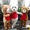 2019 Factory new Tedy Costume Adult Fur Teddy Bear Mascot Costume1701