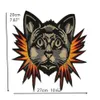 1 piece patches embroidered zakka tiger iron sew-on zakka appliques animal head accessories for sewing quilting diy beautiful2460