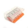 100 stycken Suyep 221-415 PCT-415 Typ Universal Compact Conductor Terminal Block Spak Home Wire Connector Type 5pole Cable Clamp 318Q