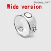 Fourniture en gros classique mens designer bague amour anneaux pour femmes fantôme crâne bague de luxe plaqué vintage argent lettre mode unisexe homme bague