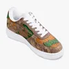 Sapatos faça você mesmo sapatos de grife masculino tênis de corrida um para homens e mulheres plataforma tênis casual Clássico Branco Preto desenhos animados graffiti verde tênis esportes ao ar livre 36-48 21184