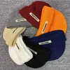 Bonnet / Casquettes de tête de mort Automne Hiver Bonnets Chapeau pour Femme Hommes Bonnet Tricoté Marque Bâton Unisexe Filles Femme Toque Solide Chaud Bonnet Dames Skullcap J230719