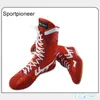 Botas US4-11 Boxe Wrestling Training Shoes Adulto Fitness High Top Sport Feminino Tornozelo Preto Vermelho Plus Size 2023