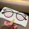 Sunglasses Round Eyeglasses Women Men Computer Anti Blue Light Glasses Frames Transparent Optical Fake Eyeglass Student Myopia Frame