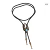 Cravates Bolo Cravate Bolo pour Hommes Cravate de Style Western Cowboy avec Boucle Turquoise Décorations Accessoires de Costume d'Halloween HKD230719