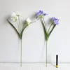 Dekoratif çiçekler 4pcs 3D cymbidium yaprak nemlendirici gerçek dokunuş gerçek dokunuş yapay orkide ev düğün dekor çiçek aranjman çiçek