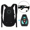 Cykelskjorta toppar Cycling Mtb Bag Safety LED Turn Signal Light Wireless Remote Control Bicycle Night Riding Running Camping Varning Ryggsäckar 230718