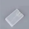 Mini Frosted Black White 20 ml Hand Sanitizer Pocket Parfym Kreditkort Spray Bottle Custom Din LOGO LXOEG