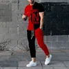 Pantalons de t-shirts pour les survêtements masculins Croyez en vous-même un pantalon T-shirt imprimé en 3D