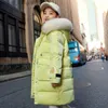 Down Coat New Winter Cotton Jacket Girls' Waterproof Hooded Coat Children's Coat Youth Clothing 5-16Y Clothing Children's Parka Snow Coat Z230719