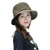 Chapéus de aba larga para mulheres, caça ao ar livre, caminhadas, boné de viagem, ajustável, boonie, respirável, para acampamento
