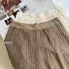 Calça feminina lisa cintura alta saia feminina 2023 moda escritório senhoras calça de perna larga casual solta comprimento total