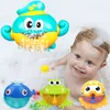 Juguetes de baño máquina de burbujas música bebé bañera juguetes bañera jabón máquina automática máquina de burbujas 230719