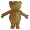 2021 Fabryka rabatowa kostium TED Niedźwiedź Mascot Costume Rozmiar dla dorosłych Karnawał przyjęcie urodzinowe fantazyjne strój 238v