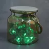 Decoração de festa Tampa de frasco de pedreiro Luzes à prova d'água Tampas de vaga-lume de fada Cordão para pátio ao ar livre Jardim Natal Casamento