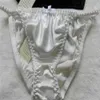 New fine 100% Silk Women's lady String Bikinis Panties sizeS M L XL XXL 8piece lot263s