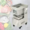 Cortador de carne LINBOSS Fatiador de carne rápido Fatiador comercial elétrico Desfiar Máquina de cortar cubos totalmente automática Peças cortadas em aço inoxidável 500kgH