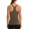 Aktive Shirts 2023 Y-Typ Sport Yoga Tank Atmungsaktive Damen Sommer Schnell Trocknend Dickes Material Ärmelloses Shirt Gym Tops