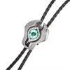 Bolo Ties Titanium steel devil's eye shirt bolo tie American western cowboy bolo tie personality men and women fashion collar rope HKD230719