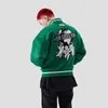 Männer Jacken Engel Muster Stickerei Varsity Jacke Männer HipHop High Street Mann Frau Unisex Lose Bomber Herbst Retro Baseball Uniform 230718