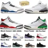 Wizards Palomino 3S basketskor Vit cement ombildade skor Lucky Green Sports Sneakers With Box