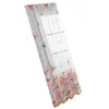 Rideau Sheer Fenêtre Rideaux Semi Drapé Chambre Rideaux Panneaux Chambre Salon Décoration Papillons Transparent Rod Pocket Cuisine