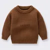 Pullover 0-6Yrs Baby Boys Girls Knit Sweater Clothes 2023 New Toddler Infant Newborn Knitwear Soft Spring Long Sleeve Baby Pullover Tops HKD230719