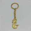 Porte-clés mystique sirène pendentif porte-clés Antique couleur argent baleine queue charme Chokers collier pour femmes Boho bijoux