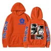 Men's Hoodies High Street Men's Loose Vintage 2000s Aesthetic Clothes Casual Y2k Hoodie Ulzzang Trendy Women Streetwear BLUE LOCK