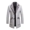 Heren Trenchcoats Heren Winter Lange Jassen Wol Blends Goede kwaliteit Mannelijke Slim Fit Overjassen Herfst Maat 5XL