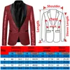 Men's Suits Blazers Shiny Gold Sequin Glitter Embellished Blazer Jacket Men Nightclub Prom Suit Coats Mens Costume Homme Stage Clothes For singers 230718