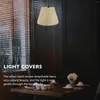 Duvar lambası sarı pazar ışığı kapsar Rattan Sconce Chandelier Gölge Bambu Tablo