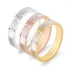 Wedding Rings Natural Shell & Crystals Love For Women Couple Bridal Finger Luxury Jewelry Girl Friend Weeding Gift