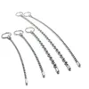 Stainless Steel Urethral Sound Dilators Sounding Penis Plug Beads sexy Toys For Men Catheters Insert243f