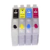 Cartuccia d'inchiostro ricaricabile T220 T220XL a 4 colori per Epson XP-320 420 424 WF-2630 2650 2660 2750 2760 senza chip268T