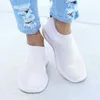 Kobiety spacery w modnym płaskim platformie Sock Chunky Sneakers Slip on Shoes Woman Mujer 230718 393b