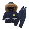 Clothing Sets Winter 1-3 Ys Toddler's Down Jacket Jumpsuit Set Baby Boys And Girls Can Open The File Suits Y703