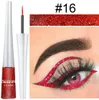 16 color color eyeliner glittering eyeliner shiny eye shadow, many style choices, support custom LOGO