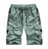Mäns shorts M-8XL Mens Cargo Shorts 2022 Summer Camo Short Cotton Sweatpants Men Camouflage Military Pantalon Corto Hombre L230719