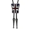 Bolo Ties Western cowboy Bolo Tie shield american flag fashion men's casual bow tie HKD230719