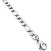 3mm 5mm 7mm 10mm Roestvrij Staal Platte Figaro Curb Cubaanse Ketting Link voor Mannen Vrouwen Ketting 18-30 inch Lengte met Fluwelen Bag278N