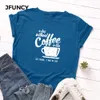 여자의 플러스 사이즈 셔츠 jfuncy s 5xl 여자 T 셔츠 암컷 짧은 소매 티 탑 편지 인쇄 여자 캐주얼 티셔츠 여름 코튼 티셔츠 230719