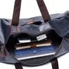 Duffel Bags Sports Bag Men For Gym Yoga Soft Pu Leather Black Brown Cylindrical Sport Fitness Bag Male Shoulder Travel Bagage Bag DuffleBag 230719