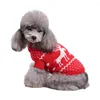 Dog Apparel Christmas Clothes Soft Cute Lightweight Warm Costume Winter Coat Funny Convenient For Veterinary