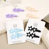 Cute Candy Color Star Hair Clips Handmade DIY Hairpins Girls Kid Simple Barrette Hair Accessories