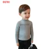 Pullover New 2023 Baby Boys Girls Sweater Kids Pullover Solid Color Cotton Knitwear Sweater Brand Cotton Long-Sleeve Children Knit Tops HKD230719