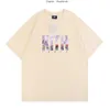 Men's T-Shirts INS Meichao KITH Tokyo Exclusive Sakura Letter Printing Round Neck Short Sleeve Men's Large T-shirt Cotton Pullover